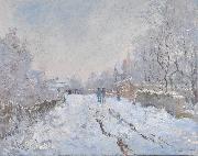 Claude Monet Snow at Argenteuil Spain oil painting artist